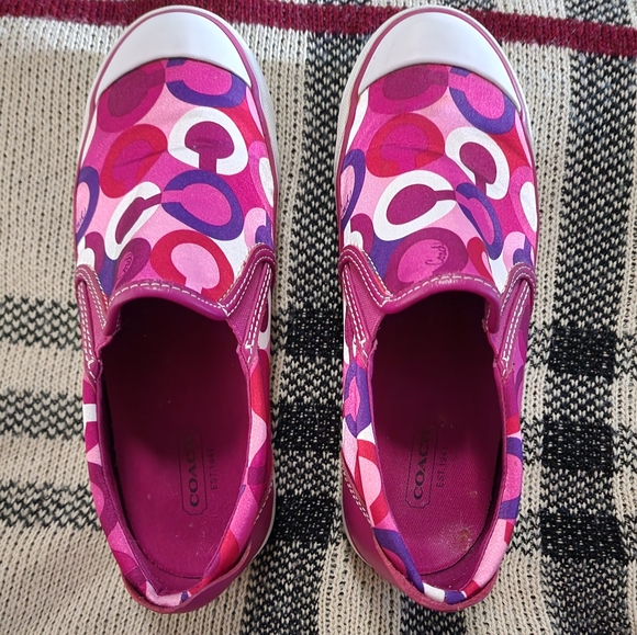 Coach Beale Loafers Multicolor Slip On Shoes Size 6 B A1316 - Picture 1 of 12